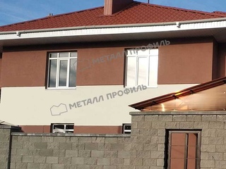 Металлочерепица Металл-Профиль Трамонтана-S 0,5 NormanMP RR 32 Темно-коричневый 4 - в «Монолит-Металлопрокат».