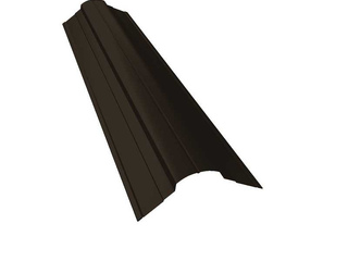 Планка конька фигурного 70x70 0,5 Rooftop Matte RR 32 темно-коричневый
