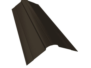 Планка конька фигурного 100x100 0,45 Drap ST RR 32 (серо-зеленый)